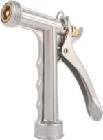 Front-Threaded Garden Hose Nozzle With Spray Head Attachment