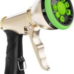 9-Pattern Metal Hose Nozzle—Heavy-Duty, High-Pressure, Multi-Functional Sprayer