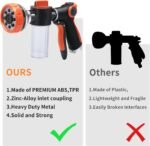8-Pattern High-Pressure Hose Nozzle With Foam Dispenser For Pet Washing - Image 2