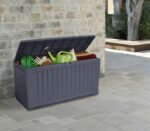Large-Capacity Resin Outdoor Storage Box For Patio Supplies