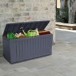 Large-Capacity Resin Outdoor Storage Box For Patio Supplies