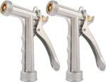 Front-Threaded Garden Hose Nozzle With Easy-Connect Spray Head