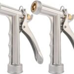 Front-Threaded Garden Hose Nozzle With Easy-Connect Spray Head
