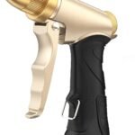 Heavy-Duty Metal Hose Nozzle With Adjustable High-Pressure Spray
