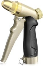 All-Metal Heavy-Duty Hose Nozzle With Adjustable High-Pressure Flow