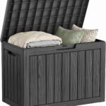 Medium-Capacity Waterproof Resin Outdoor Storage Box—Lockable