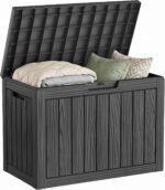 Medium-Capacity Waterproof Resin Outdoor Storage Box—Lockable