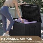 Large-Capacity Waterproof Resin Outdoor Storage Cabinet - Image 2