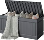 Large-Capacity Waterproof Resin Outdoor Storage Box For Patio Use - Image 2