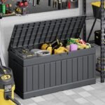 Large-Capacity Waterproof Resin Outdoor Storage Box For Patio Use