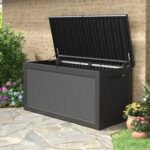 Extra-Large Capacity Resin Outdoor Storage Box—Lockable